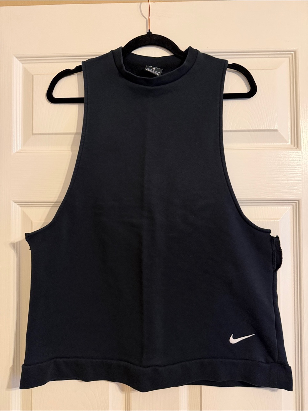 Nike Dri-Fit Sleeveless Sweatshirt Top Black